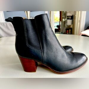 J.Crew Rory Black Leather Chelsea Boots
